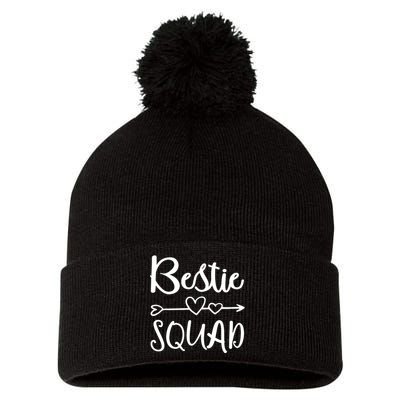 Bestie Squad Best Friend Forever For Love Women Girl Pom Pom 12in Knit Beanie