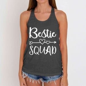 Bestie Squad Best Friend Forever For Love Women Girl Women's Knotted Racerback Tank