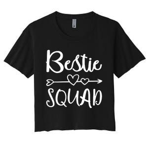 Bestie Squad Best Friend Forever For Love Women Girl Women's Crop Top Tee