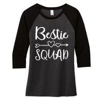 Bestie Squad Best Friend Forever For Love Women Girl Women's Tri-Blend 3/4-Sleeve Raglan Shirt