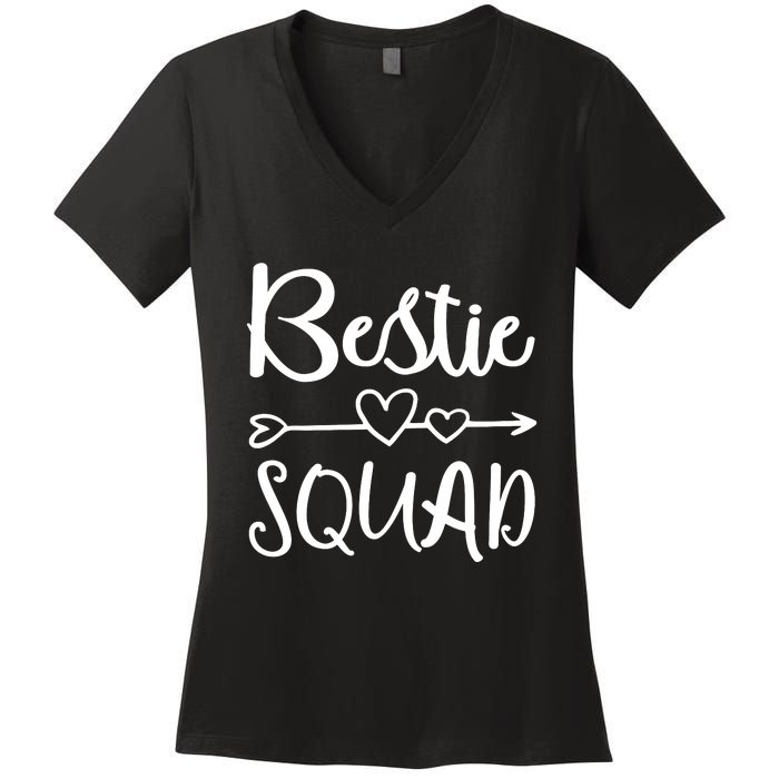 Bestie Squad Best Friend Forever For Love Women Girl Women's V-Neck T-Shirt