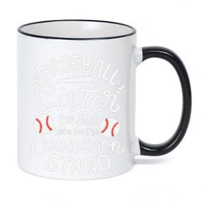 Baseball Sister 11oz Black Color Changing Mug