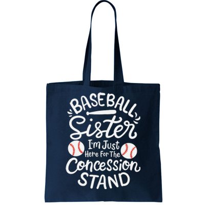 Baseball Sister Tote Bag