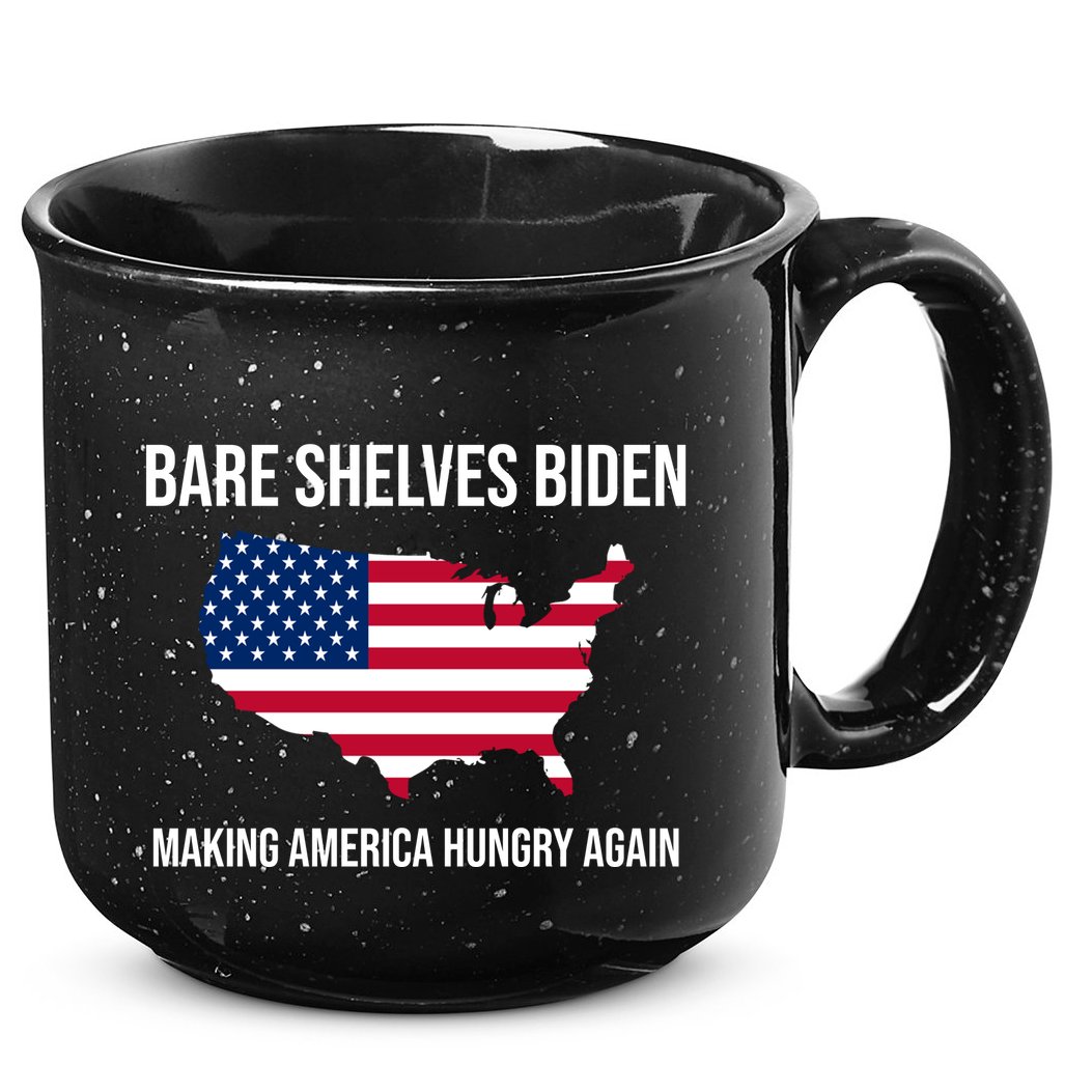 Bare Shelves Biden #EmptyShelvesJoe 15oz Campfire Ceramic Mug