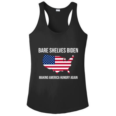 Bare Shelves Biden #EmptyShelvesJoe Ladies PosiCharge Competitor Racerback Tank