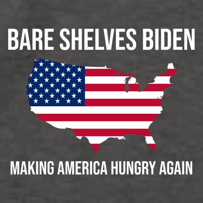 Bare Shelves Biden #EmptyShelvesJoe Vector Backpack