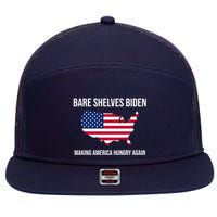 Bare Shelves Biden #EmptyShelvesJoe 7 Panel Mesh Trucker Snapback Hat