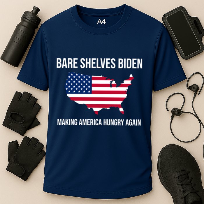 Bare Shelves Biden #EmptyShelvesJoe Cooling Performance Crew T-Shirt