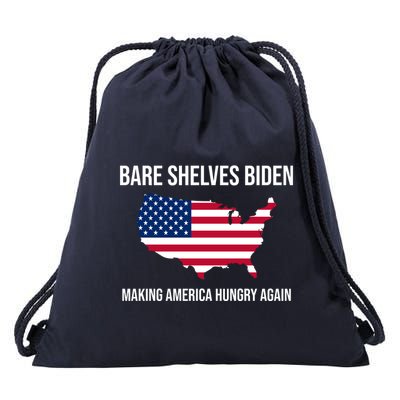 Bare Shelves Biden #EmptyShelvesJoe Drawstring Bag
