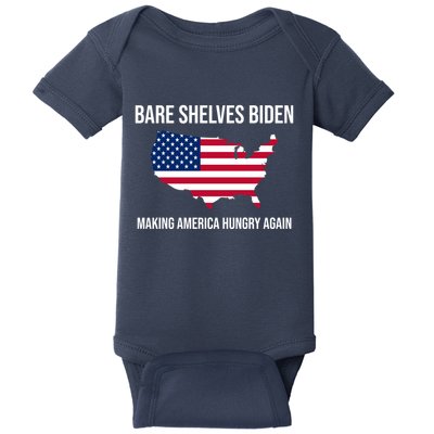 Bare Shelves Biden #EmptyShelvesJoe Baby Bodysuit