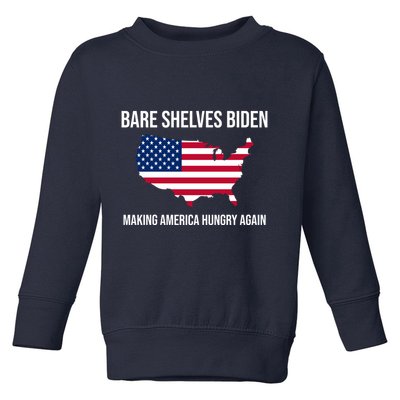 Bare Shelves Biden #EmptyShelvesJoe Toddler Sweatshirt