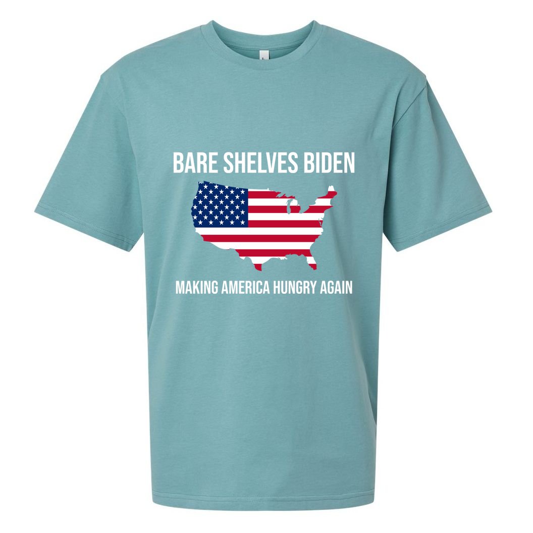 Bare Shelves Biden #EmptyShelvesJoe Sueded Cloud Jersey T-Shirt
