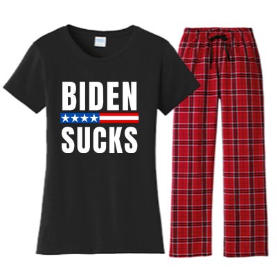 Biden Sucks Women's Flannel Pajama Set