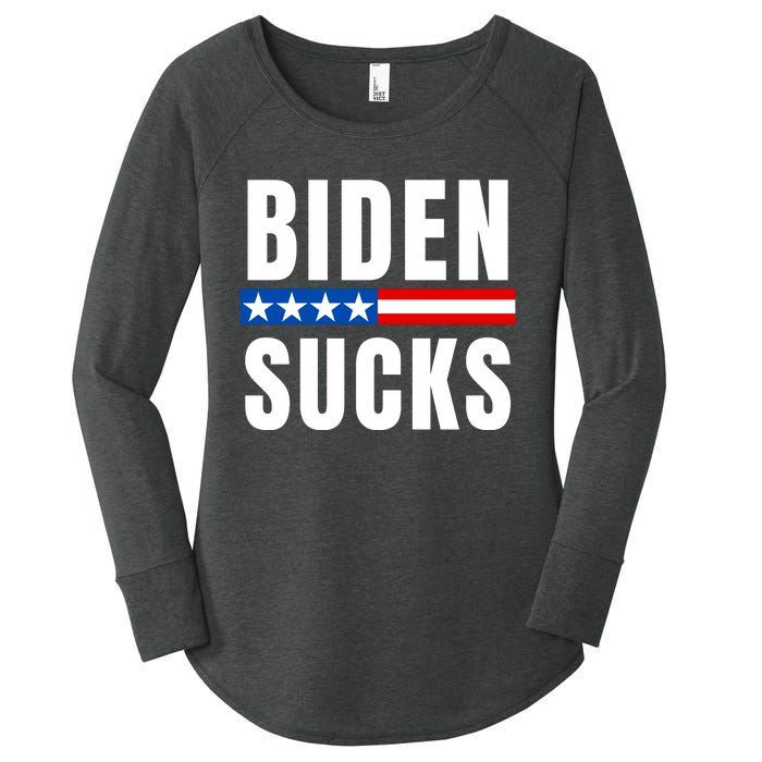 Biden Sucks Women's Perfect Tri Tunic Long Sleeve Shirt