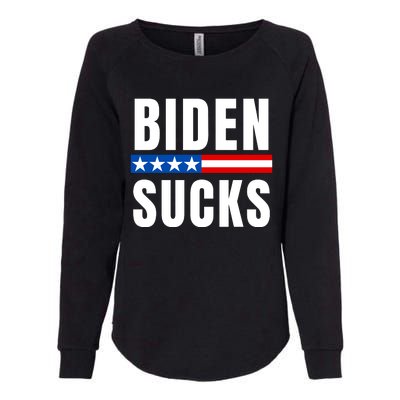 Biden Sucks Womens California Wash Sweatshirt