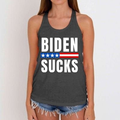 Biden Sucks Women's Knotted Racerback Tank