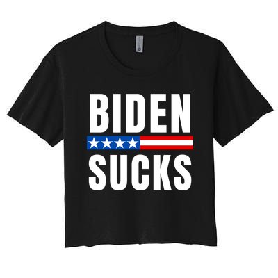 Biden Sucks Women's Crop Top Tee