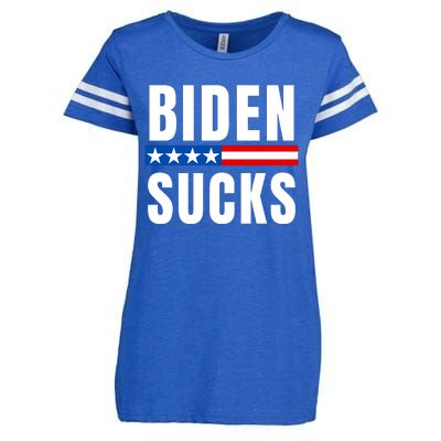 Biden Sucks Enza Ladies Jersey Football T-Shirt