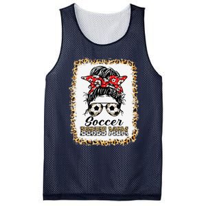 Bleached Soccer Bonus Mom Messy Bun Game Day Mother's Day Mesh Reversible Basketball Jersey Tank