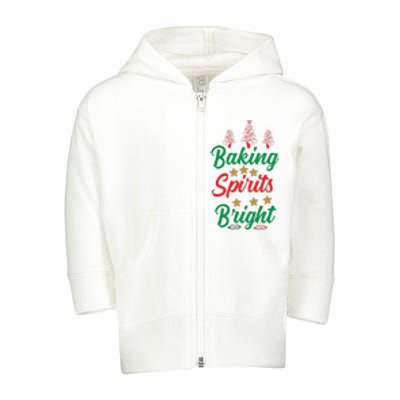 Baking Spirits Bright Toddler Zip Fleece Hoodie