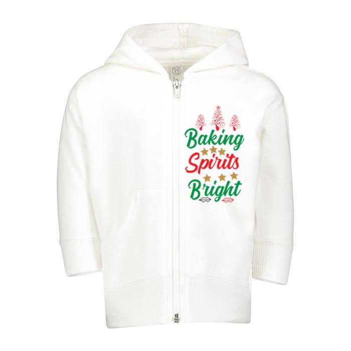 Baking Spirits Bright Toddler Zip Fleece Hoodie