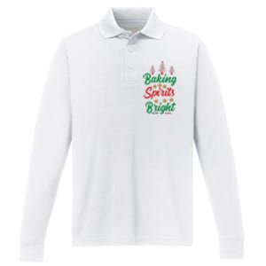 Baking Spirits Bright Performance Long Sleeve Polo