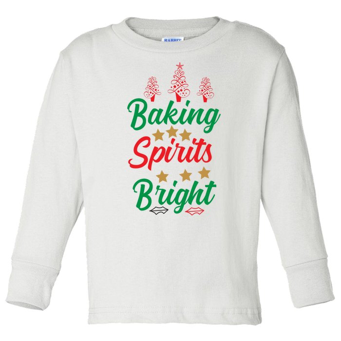 Baking Spirits Bright Toddler Long Sleeve Shirt