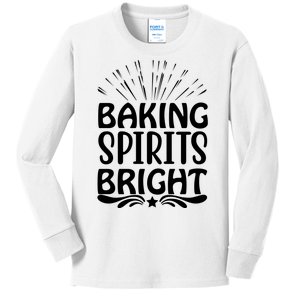 Baking Spirits Bright Kids Long Sleeve Shirt