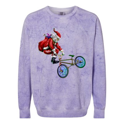 BMX Santa Colorblast Crewneck Sweatshirt