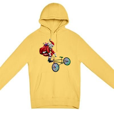 BMX Santa Premium Pullover Hoodie