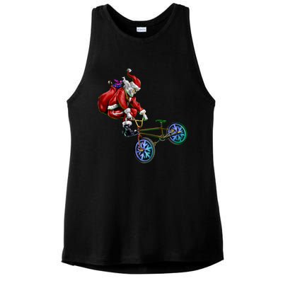 BMX Santa Ladies PosiCharge Tri-Blend Wicking Tank