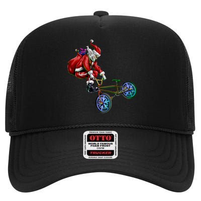 BMX Santa High Crown Mesh Back Trucker Hat