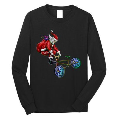 BMX Santa Long Sleeve Shirt