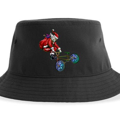 BMX Santa Sustainable Bucket Hat