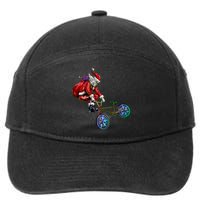 BMX Santa 7-Panel Snapback Hat