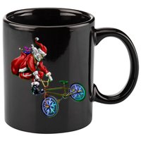 BMX Santa 11oz C Handle Ceramic Mug