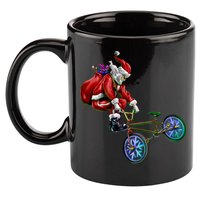 BMX Santa 11oz C Handle Ceramic Mug