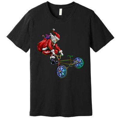 BMX Santa Premium T-Shirt