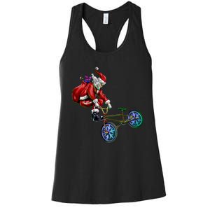 BMX Santa Women's Racerback Tank