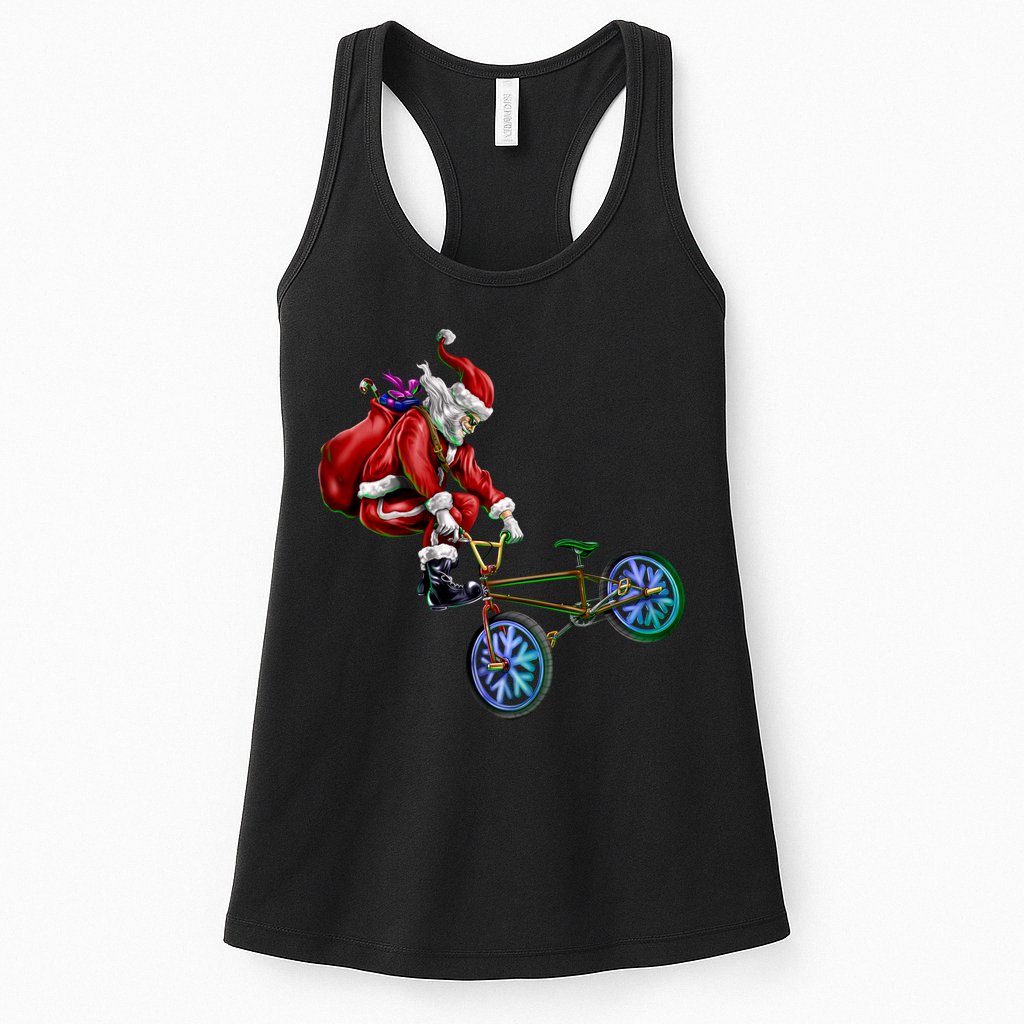 BMX Santa Womens Tank Top