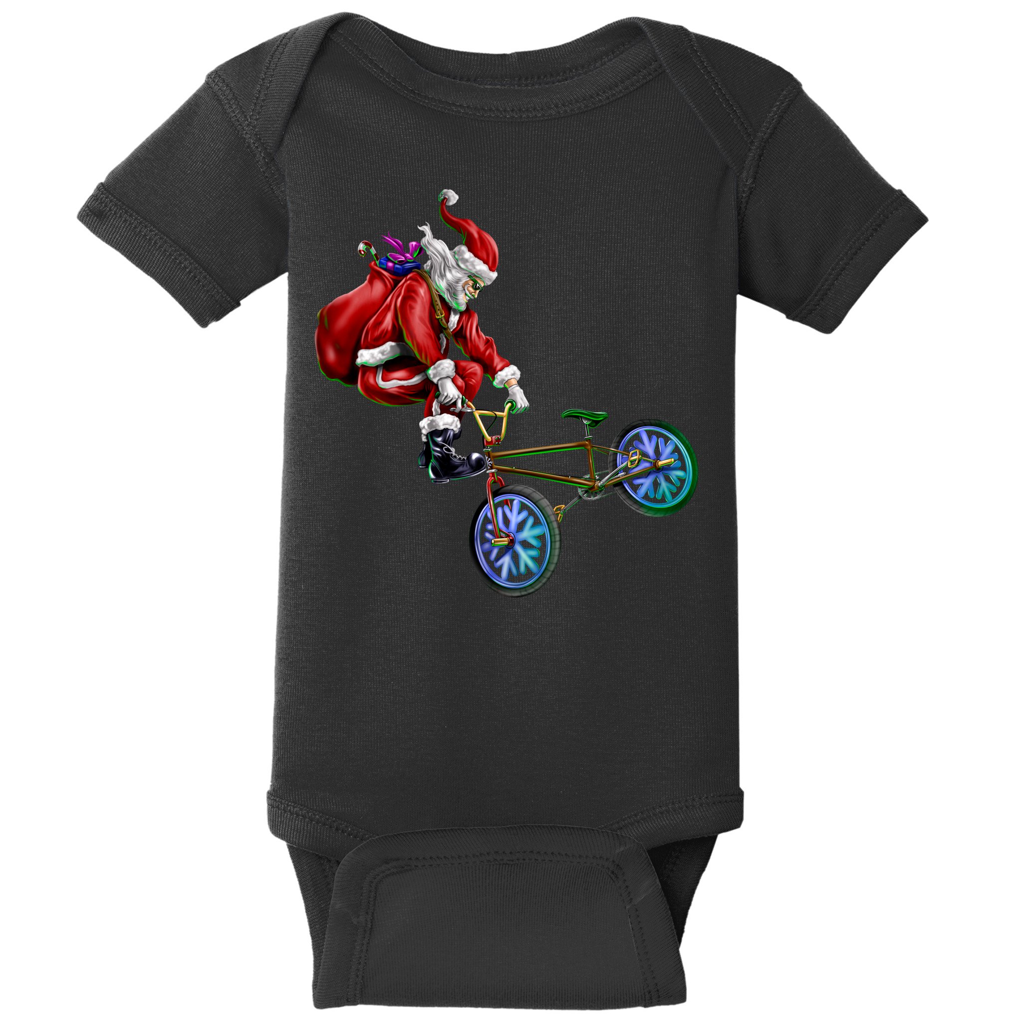 BMX Santa Baby Bodysuit