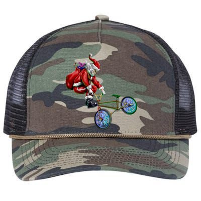 BMX Santa Retro Rope Trucker Hat Cap