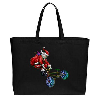 BMX Santa Cotton Canvas Jumbo Tote