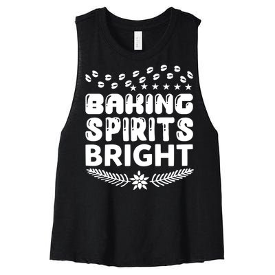 Baking Spirits Bright Women's Racerback Cropped Tank