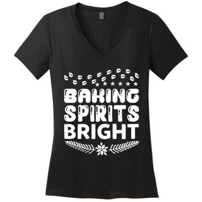 Baking Spirits Bright Women's V-Neck T-Shirt