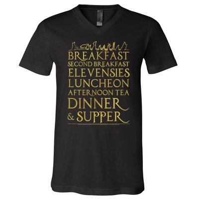 Breakfast Second Breakfast More V-Neck T-Shirt