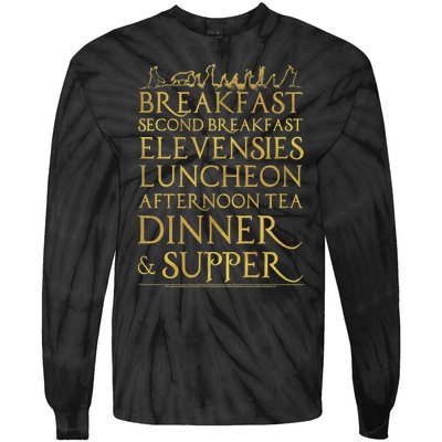 Breakfast Second Breakfast More Tie-Dye Long Sleeve Shirt