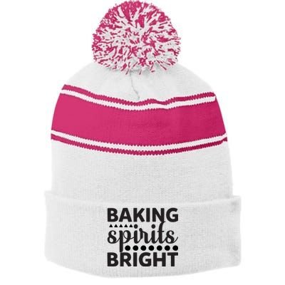 Baking Spirits Bright Stripe Pom Pom Beanie