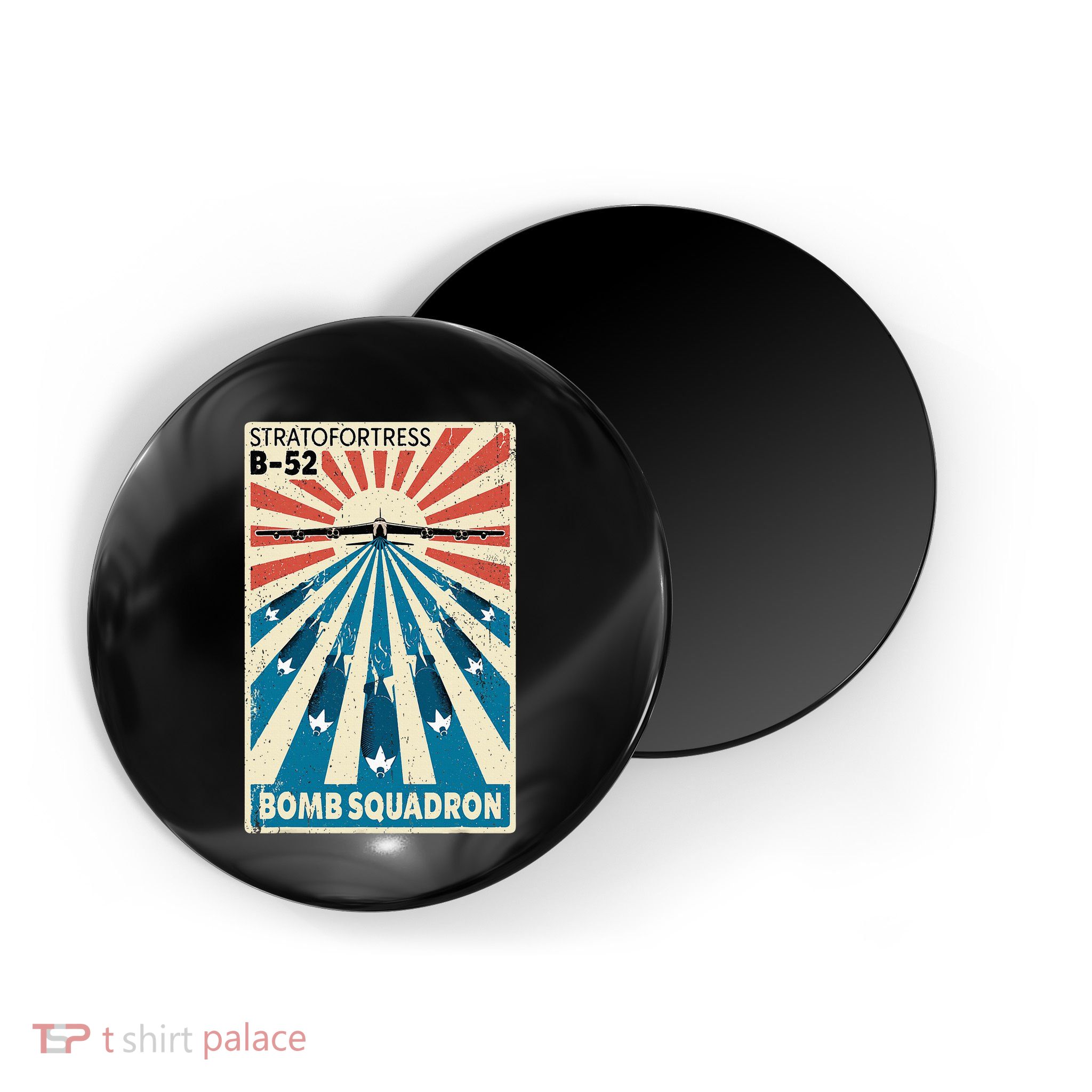 B52 Stratofortress Bomber Vintage Bomb Squadron Poster Magnet