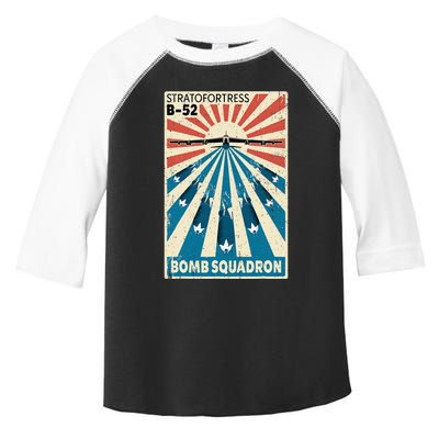 B52 Stratofortress Bomber Vintage Bomb Squadron Poster Toddler Fine Jersey T-Shirt